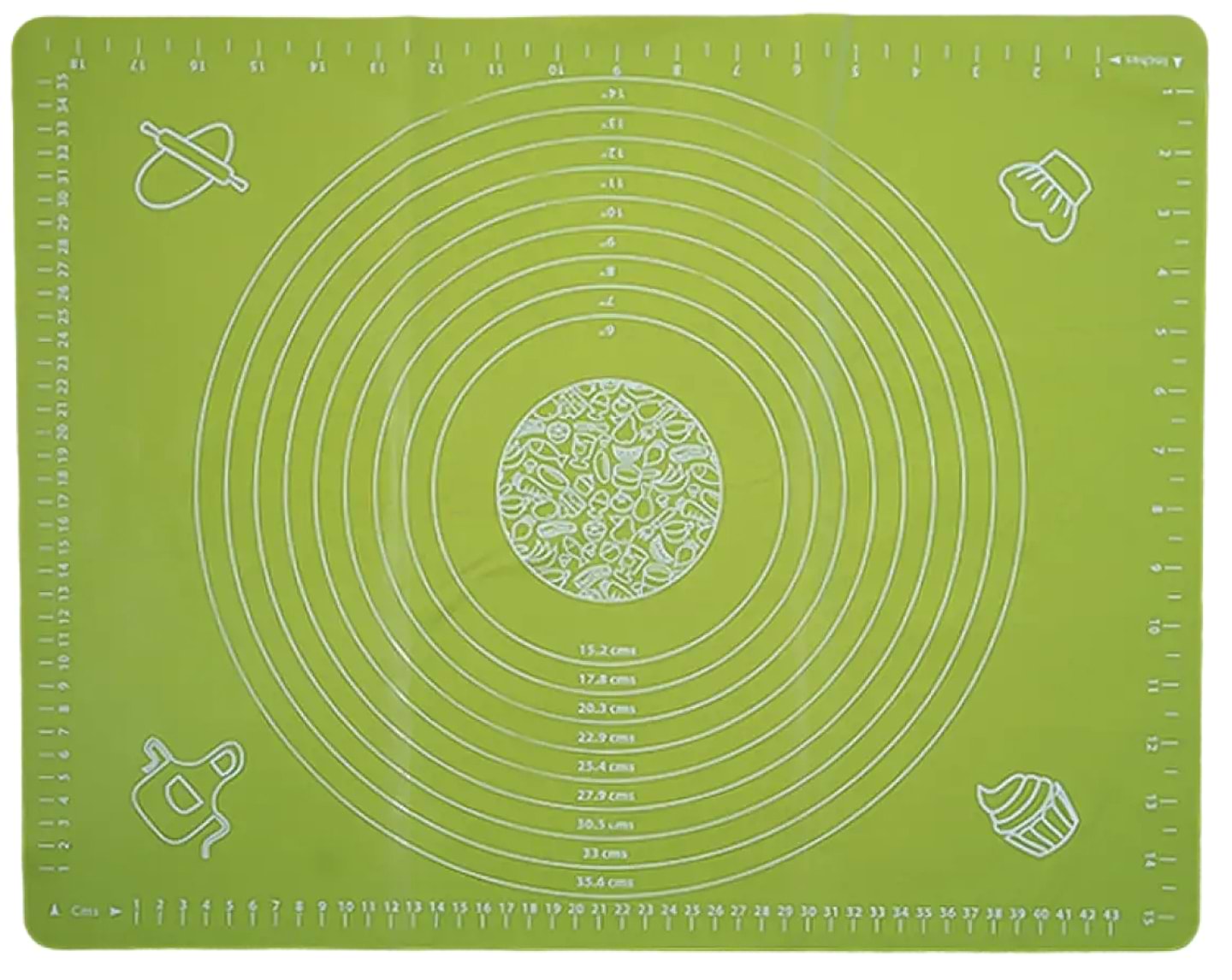 Килимок для випічки Gusto GT-4565-1 45х65 см (зелений) - Фото 1