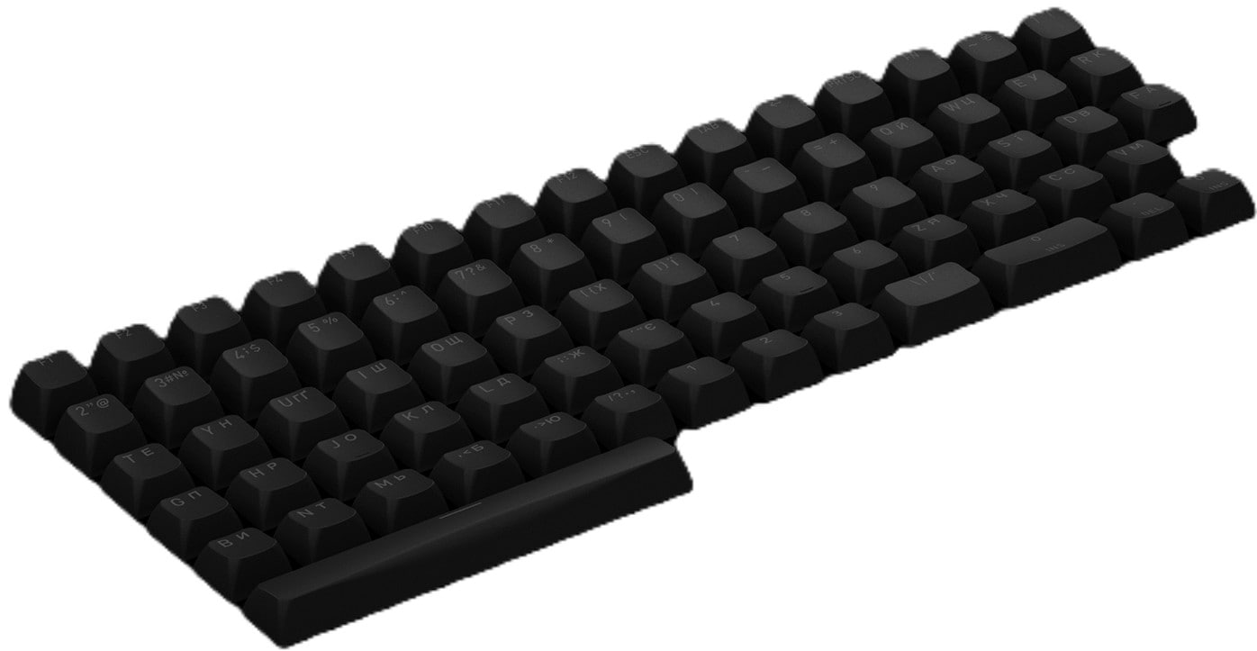 Додаткові змінні клавіші для клавіатури Hator OMA profile PBT keycap set black (HTS500)