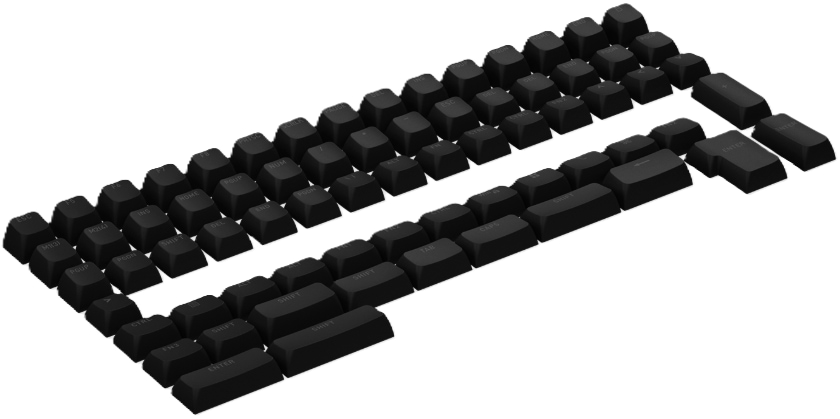 Додаткові змінні клавіші для клавіатури Hator OMA profile PBT keycap set black (HTS503)