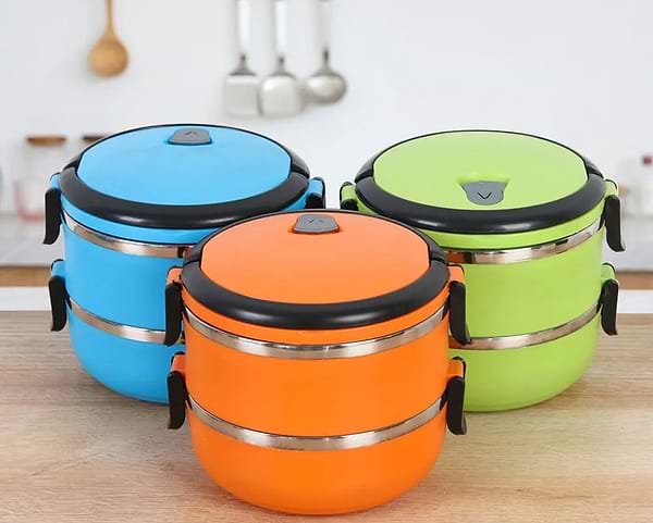 Фото - Термос для продуктов Heinner 0,7+0,7л Green (HR-F-863-2V)