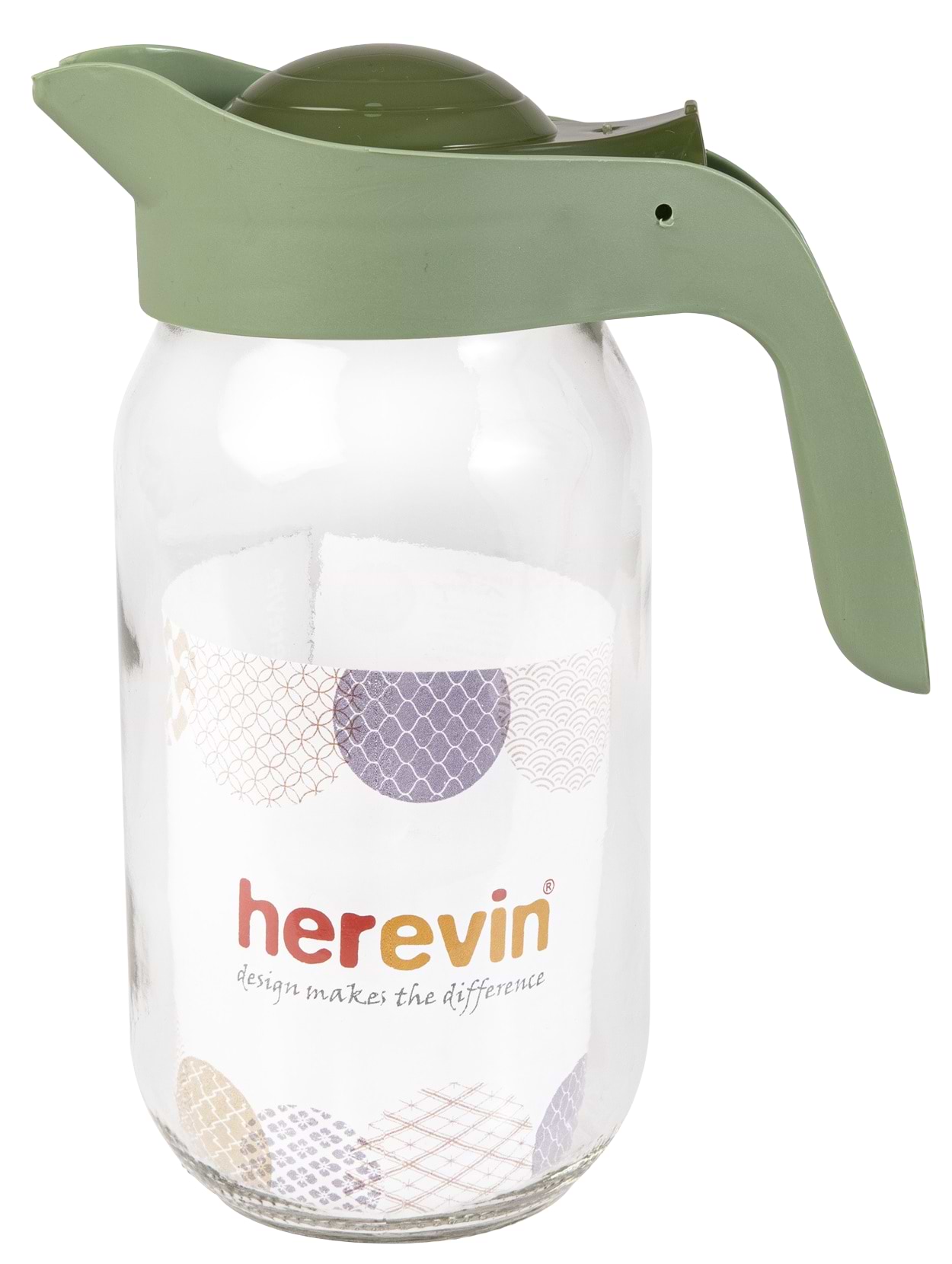 Глечик Herevin з дозатором та тримачем 1 л в асортименті (111271-150)