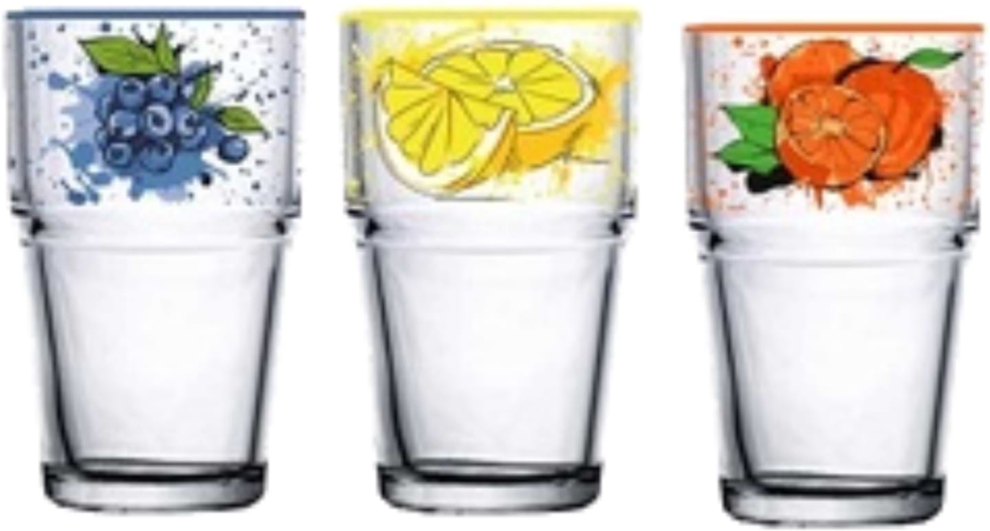 Набір склянок Herevin DECORATED 3x350 мл (131606-000)