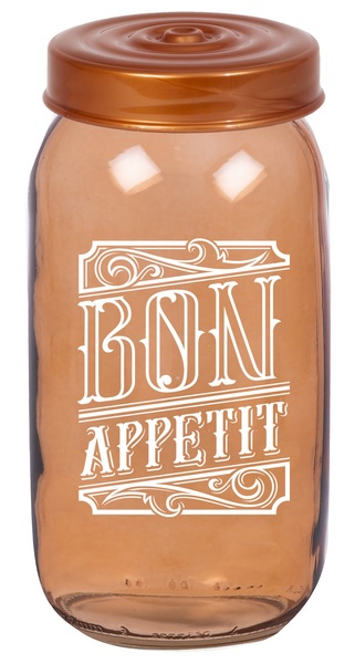 Фото - Ємність для сипучих Herevin Gold Rose 1 л (172541-145) Фото - Ємність для сипучих Herevin Gold Rose 1 л (172541-145)