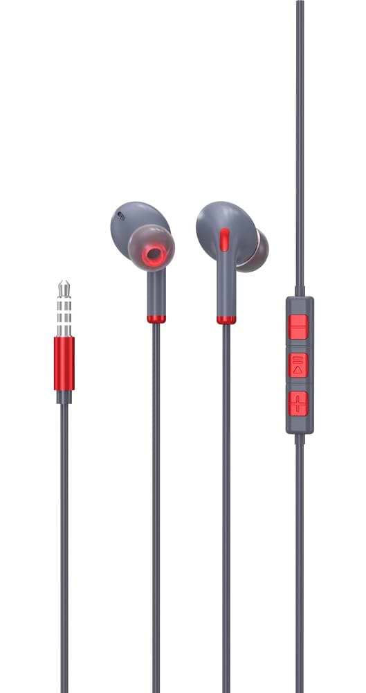 Фото - Наушники вкладыши проводные SkyDolphin SR01 with mic Red (HF-000475)