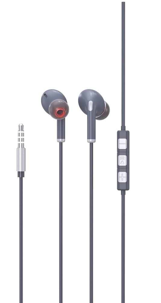 Фото - Навушники вкладиші дротові SkyDolphin SR01 with mic Silver (HF-000476)