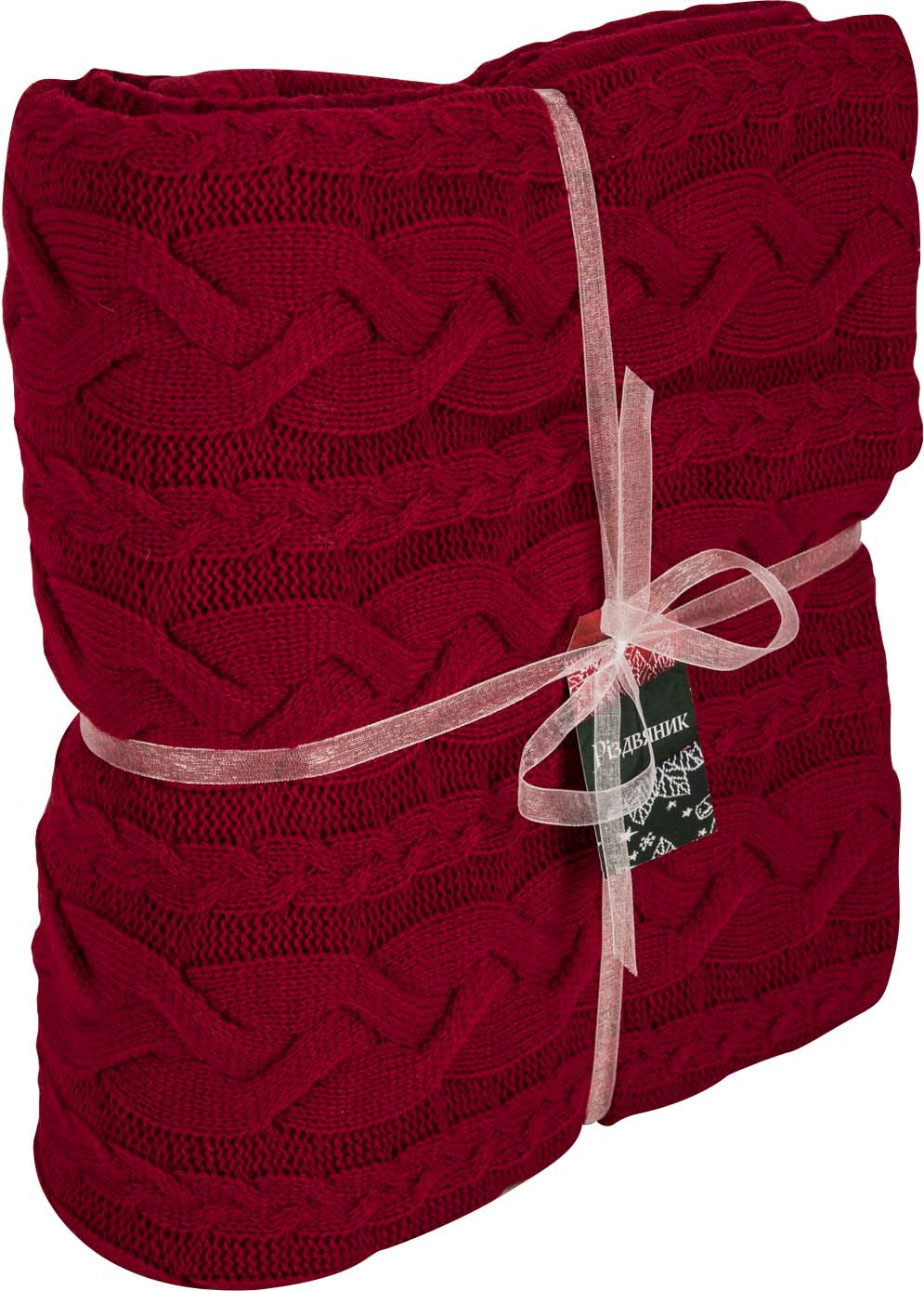 Фото - Плед полуторный Прованс Hit Kosa-01 красный 130х170 (030172)