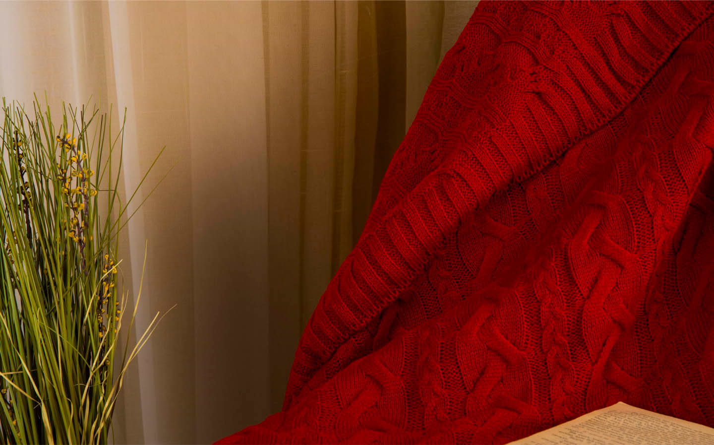 Фото - Плед полуторный Прованс Hit Kosa-01 красный 130х170 (030172)