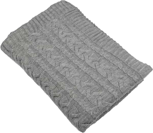 Фото - Плед полуторний Прованс Hit Kosa сірий 130х170 см (033721)