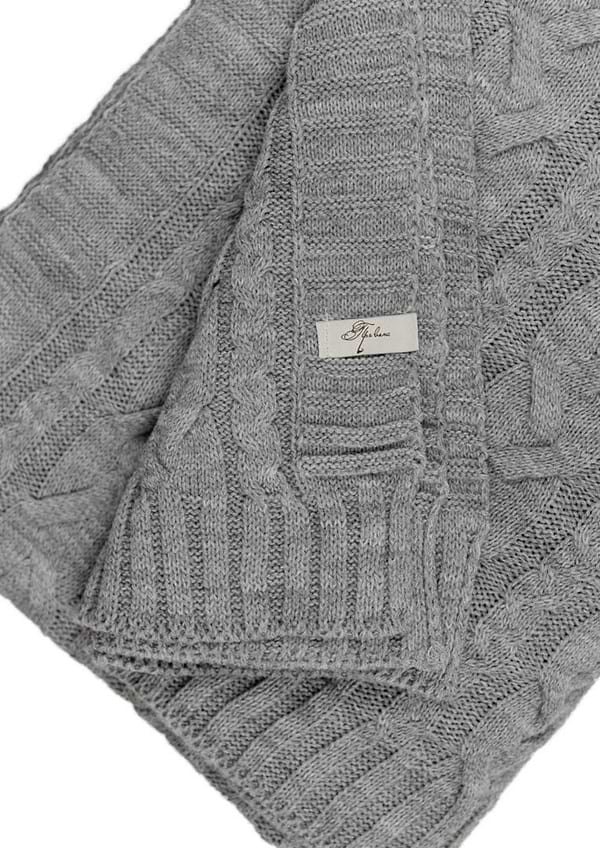 Фото - Плед полуторний Прованс Hit Kosa сірий 130х170 см (033721)