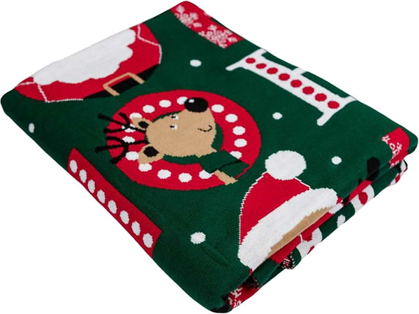 Фото - Плед полуторный Прованс вязаный Ho-Ho-Ho 130х170 см (034485)