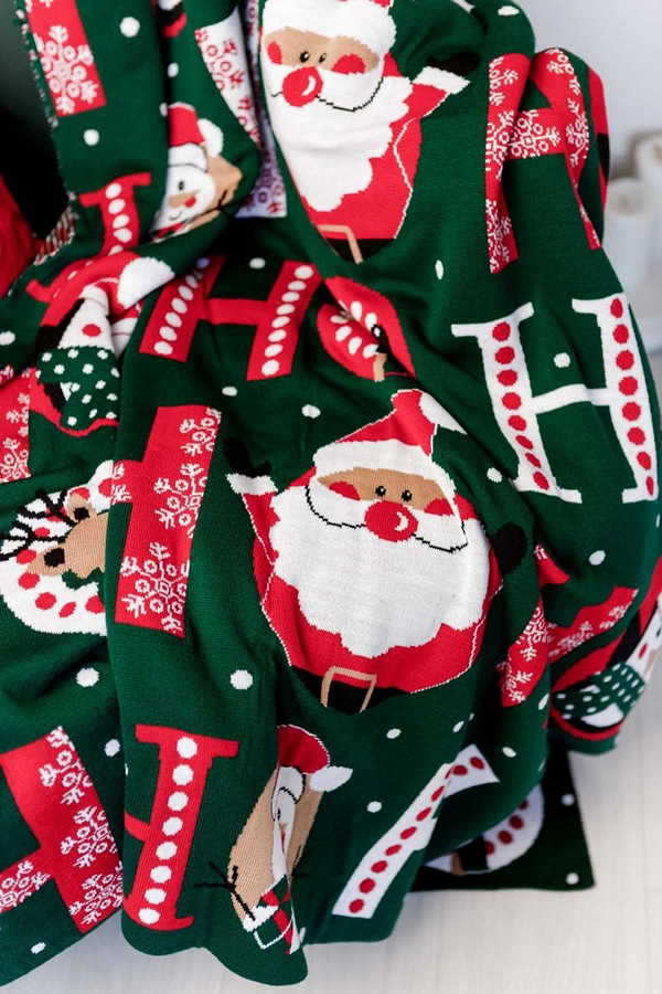 Фото - Плед полуторный Прованс вязаный Ho-Ho-Ho 130х170 см (034485)