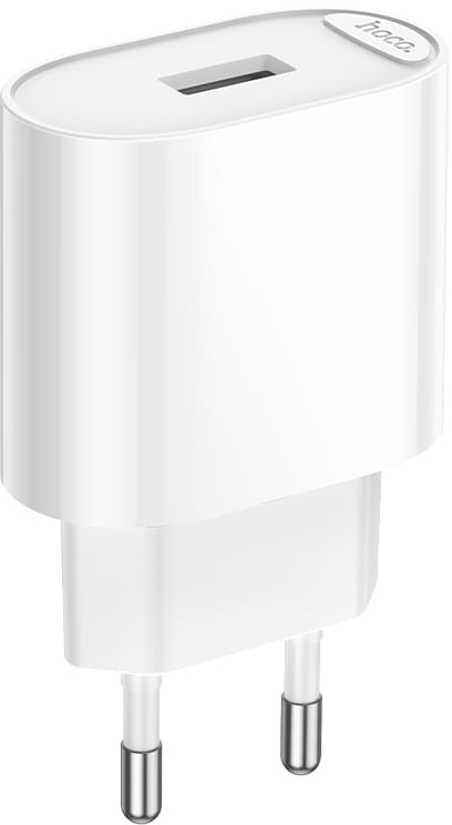 Мережевий зарядний пристрій HOCO C109A (10.5W) Fighter single port charger White (6942007656580)