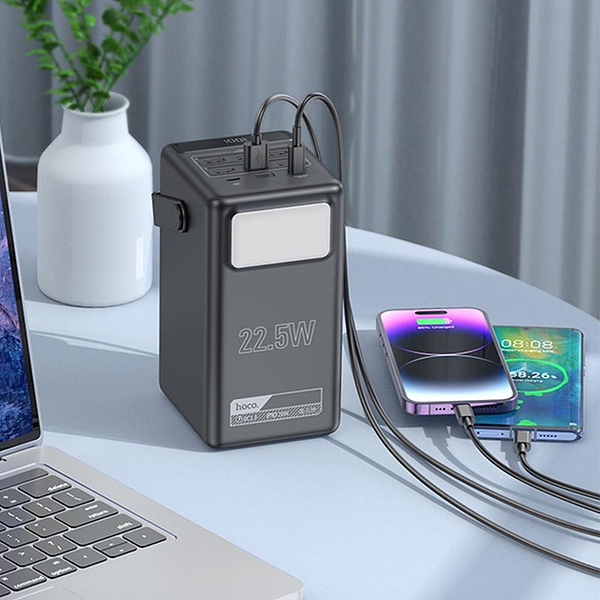 Фото - Батарея мобільна HOCO DB03 Endure 22.5W 100 000mAh Black