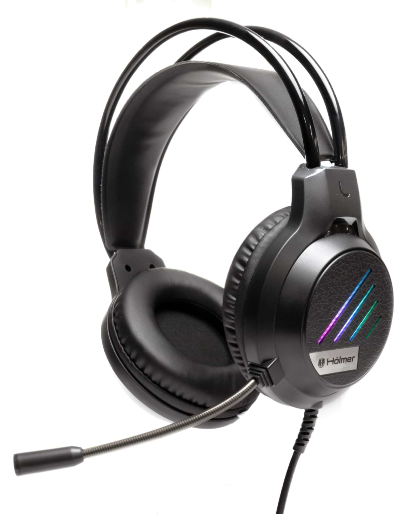 Гарнітура дротова ігрова Holmer з підсвіткою (H-01GS) - Фото 1