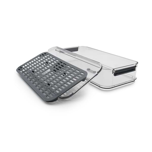 Фото - Ємність для зберігання Homax з вентиляційним отвором, піддоном для для свіжості продуктів харчування, 2.8 л 35.6х16.3х7.9 см (BR-05)