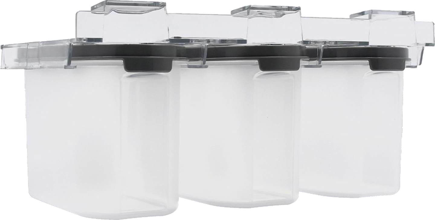 Ємність для зберігання Homax з кришкою для зберігання під полицею, 3 шт. 29.7х18.8х14 см (BR-13)