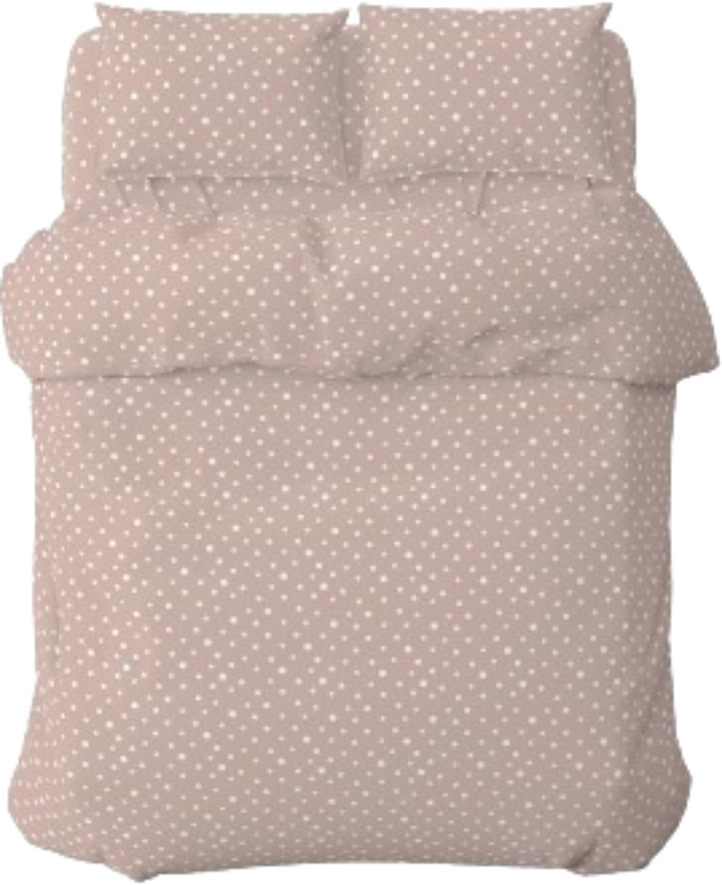 Комплект постельного белья Home Line Горох розово-лиловый (181731)