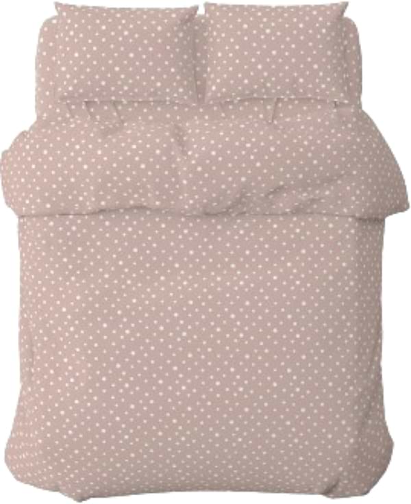 Фото - Комплект постільної білизни Home Line Горох рожево-ліловий (181731)