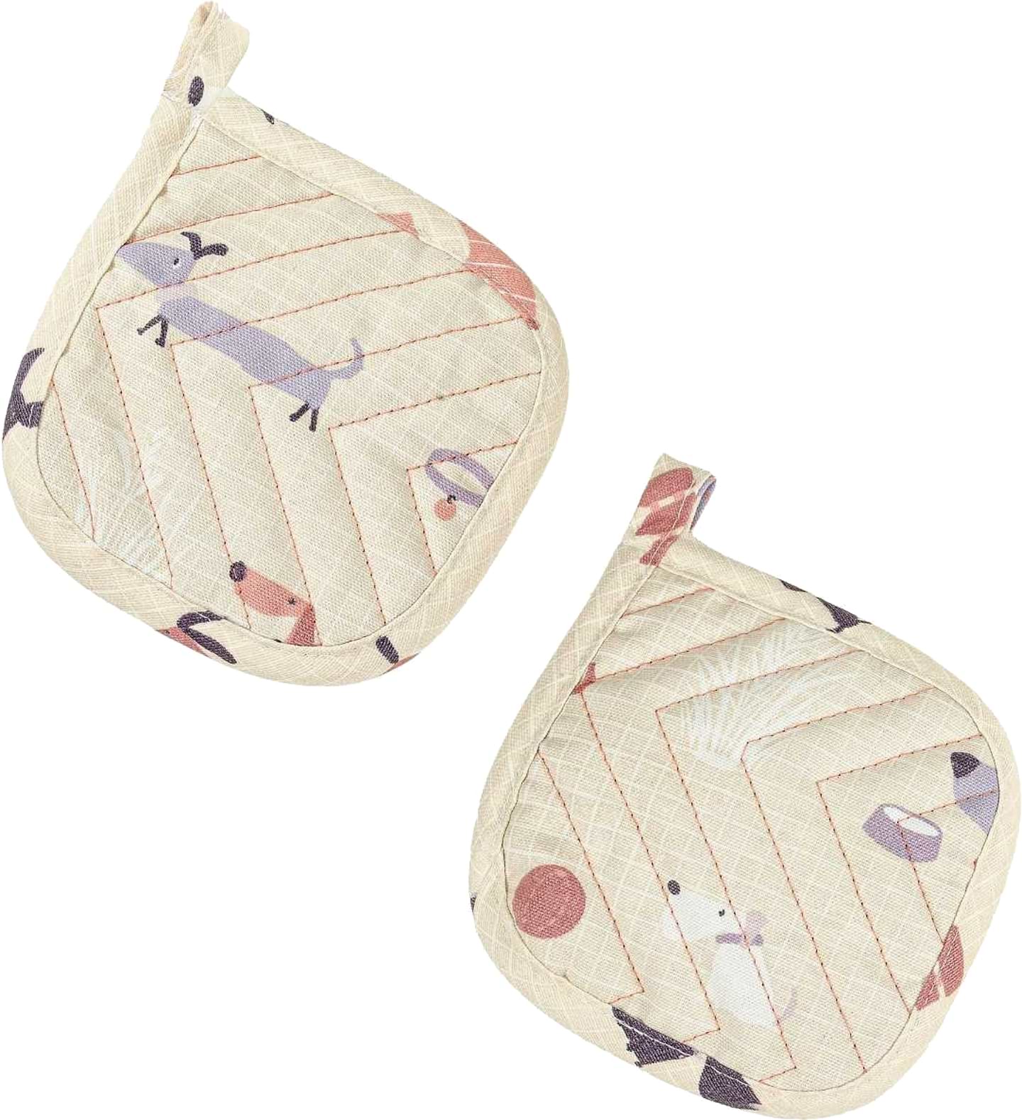 Набір прихваток Home Line ГАВ-ГАВ пісочний 2 шт. (178508)