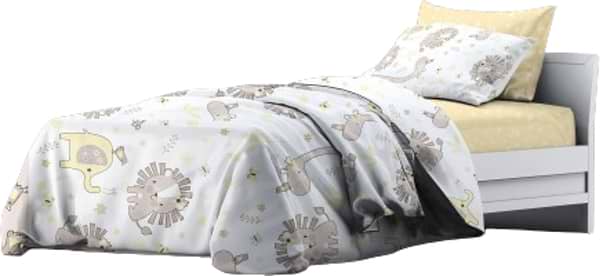 Фото - Комплект постельного белья Home Line Мадагаскар комп. св.жел. (183210)