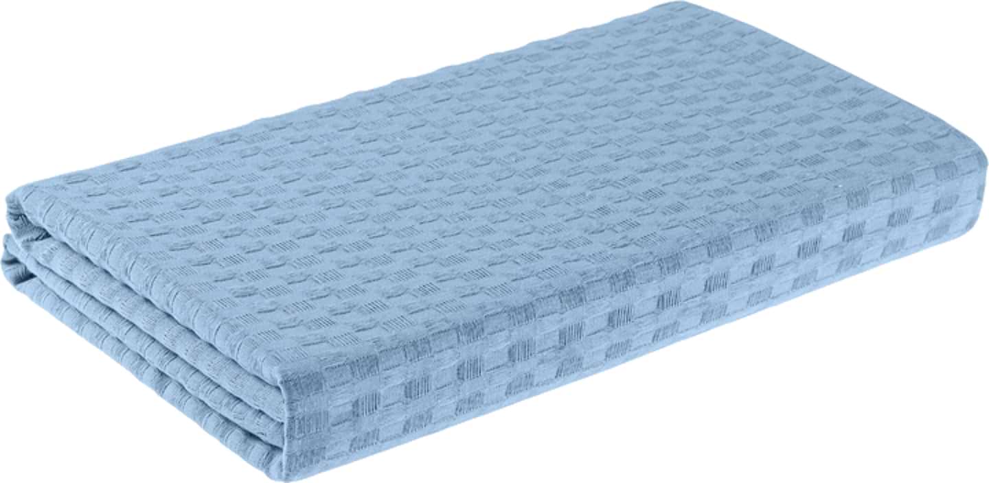 Рушник пляжний Home Line ВАФЕЛЬНИЙ 100Х160 (К_ЯЧ) Щ220 Блакитний (190687) - Фото 1