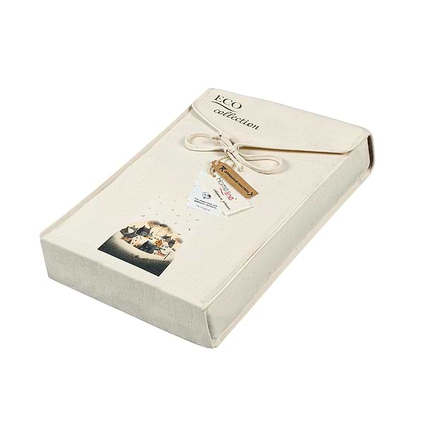 Фото - Комплект постільної білизни Home Line БЯЗЬ ЕКО Щ140 СД Будиночки з птахами (КВ) (184469)