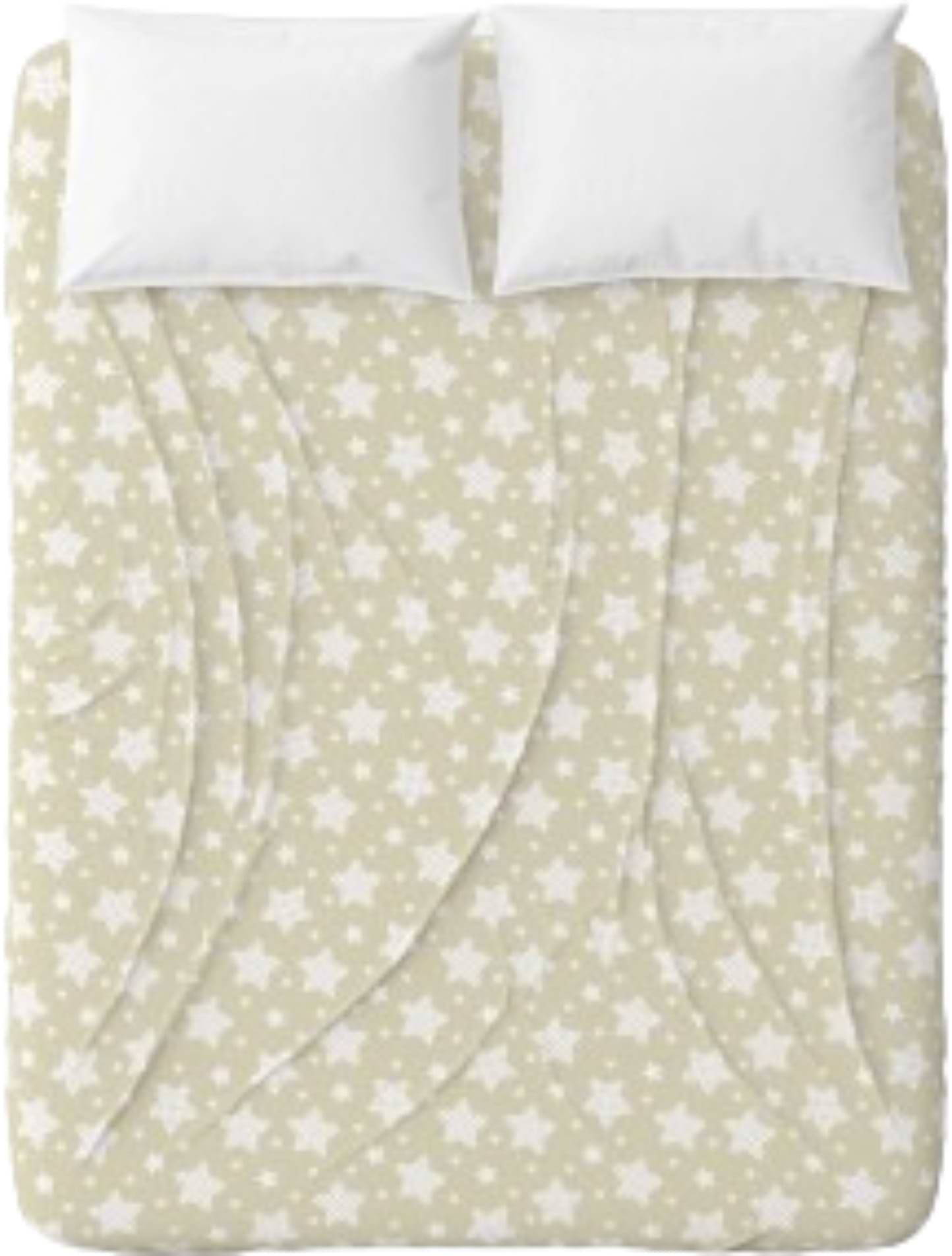 Простирадло полуторне Home Line 145х215 Зорі в горох пудра (183226)