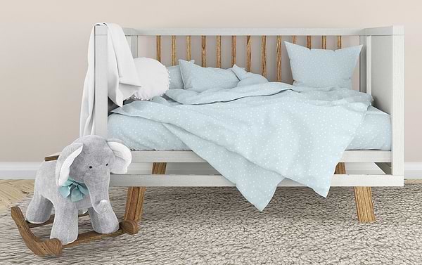 Фото - Комплект постільної білизни дитячий Home Line Зорі різні блакитний (181497)