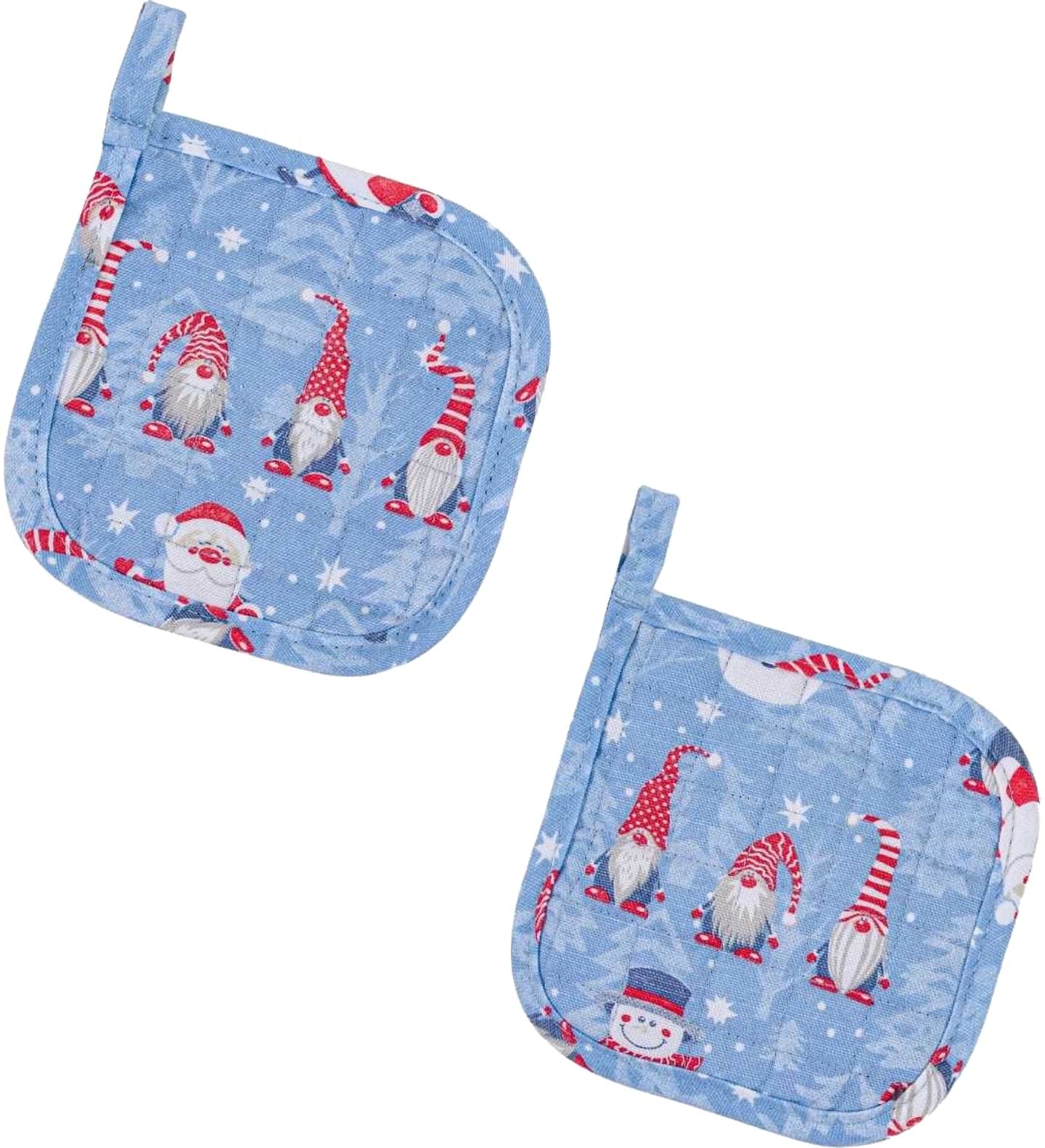 Набор прихваток Home Line Гномики небесно голубой 2 шт. (176800)