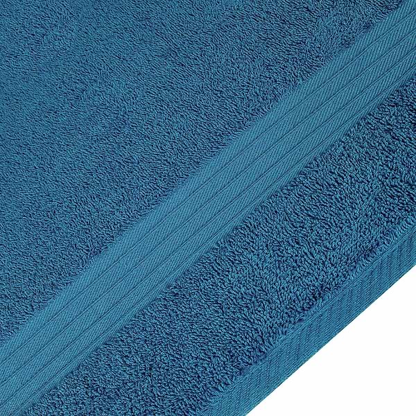 Фото - Рушник для обличчя Home Line махрове бордюр синій 50х90 см (181781)