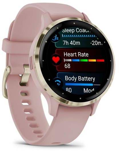 Фото - Смарт-часы Garmin Venu 3S Dust Rose+Soft Gold (010-02785-03)