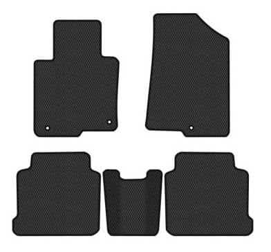 Фото - Коврики ворсовые в салон авто EVAtech Standard для Hyundai Sonata (LF) Hybrid 2014-2019 7 поколение Sedan USA черный кант HY43551CGB5KH3VEB