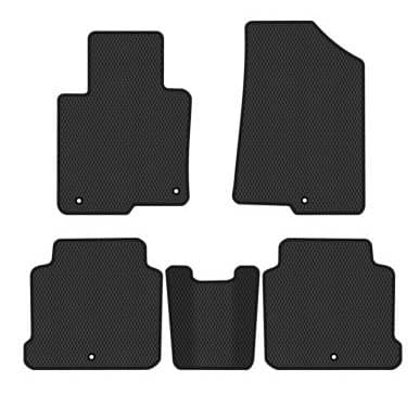 Фото - Коврики ворсовые в салон авто EVAtech Standard для Hyundai Sonata (LF) Hybrid 2014-2019 7 поколение Sedan USA черный кант HY43551CGK5KH5VEB