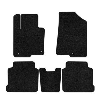 Коврики ворсовые в салон авто EVAtech Standard для Hyundai Sonata (LF) Hybrid 2014-2019 7 поколение Sedan USA черный кант HY43551CVB5KH3VEB