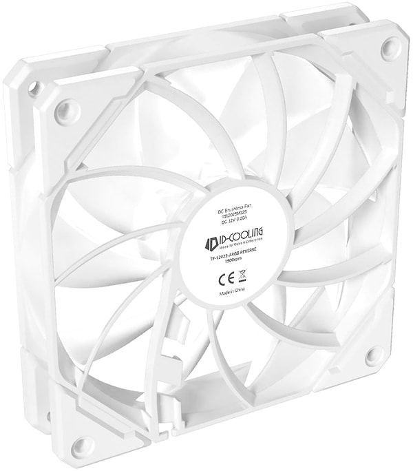 Фото - Корпусний вентилятор ID-Cooling TF-12025-Pro ARGB Reverse White