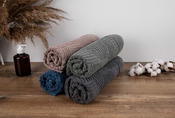 Фото - Полотенце для лица GM Textile Уэльс шоколадный махровый 50х90