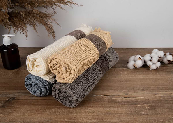 Фото - Рушник для обличчя GM Textile махровий сірий Осло 50x90