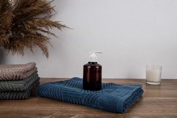 Фото - Рушник для рук GM Textile Уельс синій махровий 40х70