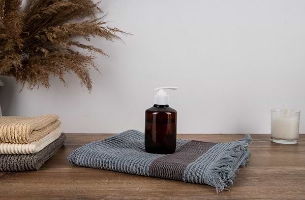 Фото - Рушник для обличчя GM Textile махровий сірий Осло 50x90