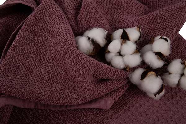 Фото - Полотенце для лица GM Textile махровое вафельное бордюр терракот 50х90