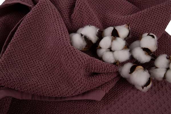 Фото - Полотенце банное GM Textile махровое вафельное бордюр терракот 70х140