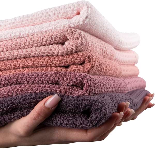 Фото - Рушник для обличчя GM Textile махровий вафельний бордюр темно-коричневий 50х90