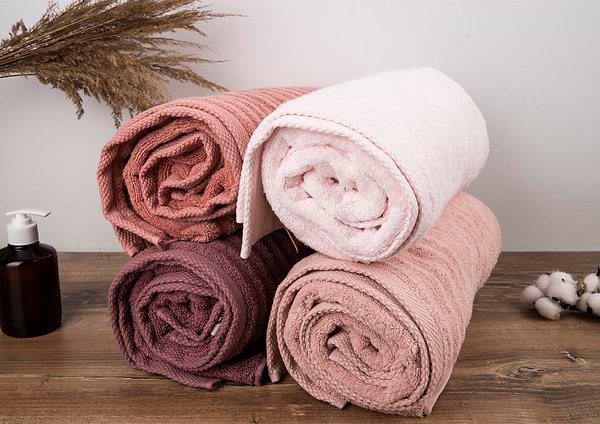 Фото - Полотенце банное GM Textile махровое Бабл Зеро Твист светло-бежевый 70х140