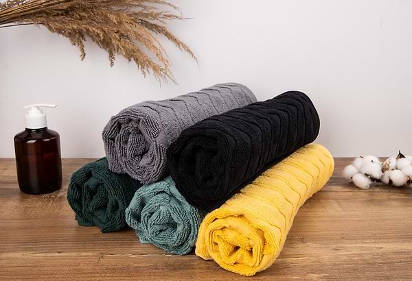 Фото - Полотенце для лица GM Textile махровое жаккардовое мятный (зигзаг) 50х90