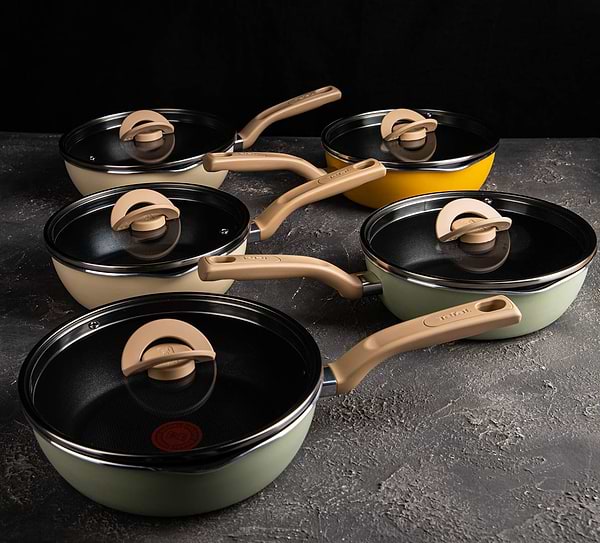 Фото - Сковорода універсальна Tefal G1748604 22 см (2,2 л), оливкова з кр