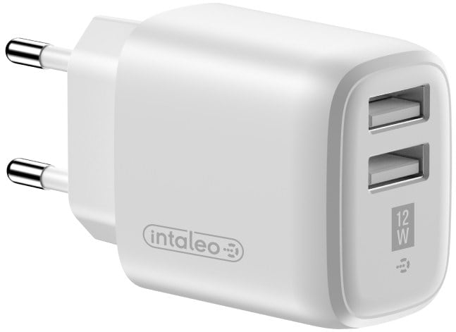 Сетевое зарядное устройство Intaleo 12W Fast Charge 2USB 2.4A TCG242 (1283126578281) - Фото 1