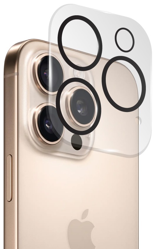 Захисне скло для смартфону Intaleo Camera Lens for Apple Iphone 16 Pro / 16 Pro Max Black (1283126596711)