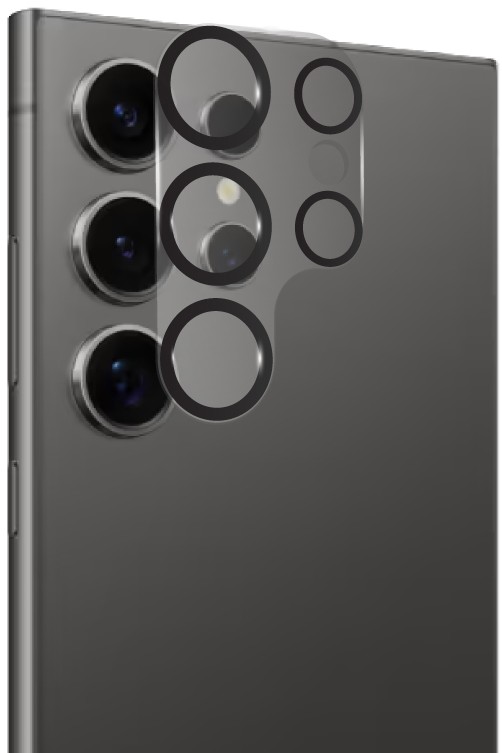 Захисне скло для смартфону Intaleo Camera Lens for Samsung Galaxy S24 Ultra Black (1283126596742)