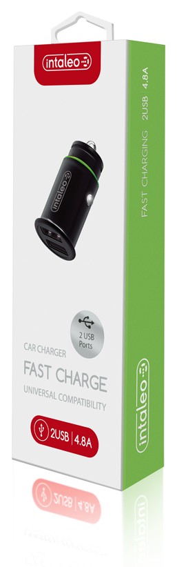 Фото - Автомобильное зарядное устройство Intaleo CCG482 (2USB4,8A) (черный)