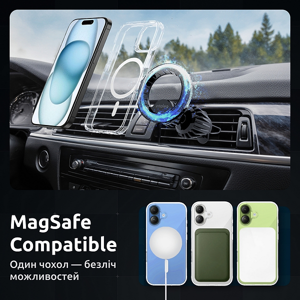 Фото - Чохол для смартфону Intaleo CLEAR for Apple iPhone 17 MagSafe with Box (1283126626807)